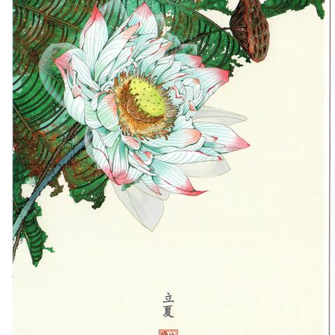 二十四节气之晚安婉子绘画