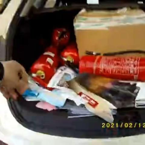 巡逻途中成功处置一起火情