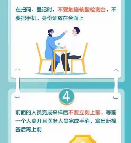@双山人：温馨提醒——不要回字形排队，不要碰触检测台！核酸检测有规矩，一图掌握