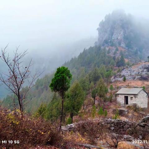 2022.11.12淄川玉皇山→天坑雨中一日游(一)
