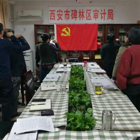 碑林区审计局党支部组织开展“3+X”主题党日