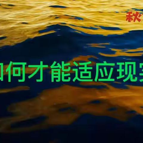 如何真正做到接受现实？