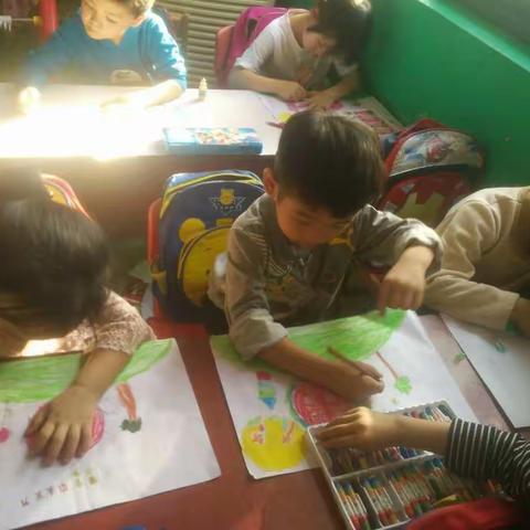任固镇童心幼儿园大班宝贝祝大家中秋节快乐