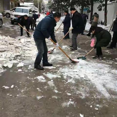 信阳市审计局积极开展破冰除雪活动