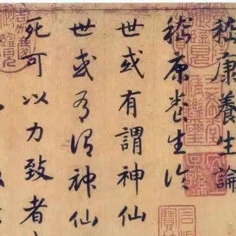 宋髙宗書《嵇康養生論》