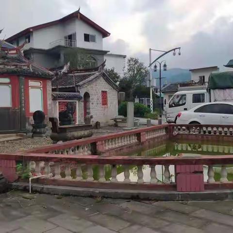 古田·赖坊村赖氏宗祠之半月池