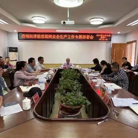 府城街道召开敏感期间安全生产工作专题部署会