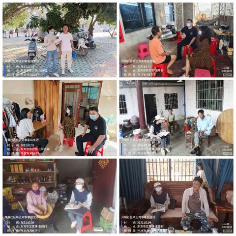 东方市司法局三家司法所2023年2月份开展社区矫正对象家庭走访工作概况
