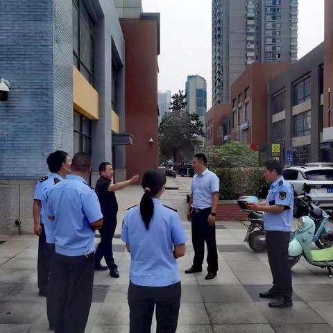 未央区市场监管局实地查勘推进经开社会事务移交工作