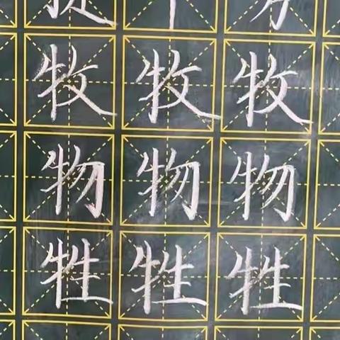 规范书写粉笔字 夯实教学基本功（二十五）