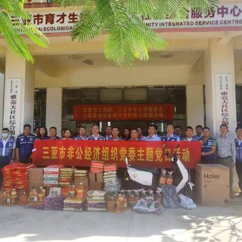 三亚市非公党委“四步走”开展“我为群众办实事”暨助力乡村振兴活动