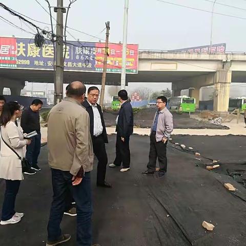殷都区区领导雷鸣区长带队督导创卫复审工作