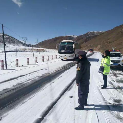 泽库县交通运输系统多措并举应对降雪天气