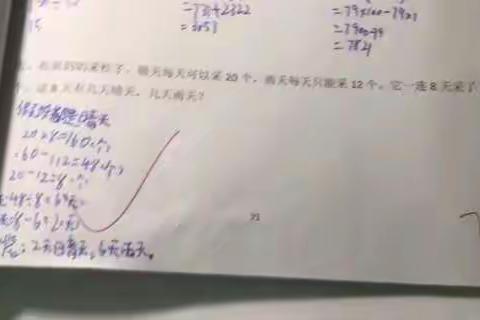 濮阳市实验小学四升五张耀特暑假数学分析题（续）