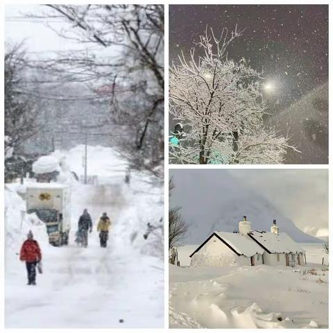 思绪随雪花狂舞出童年