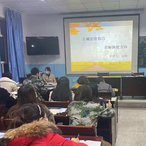 正确定位自己 目标决定方向————高昌区第八小学金丽书记分享交流会