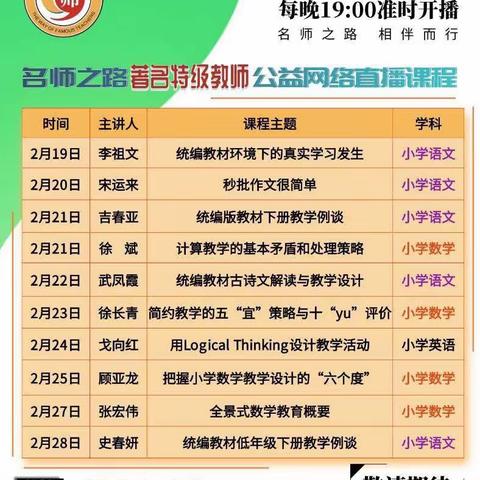 名师之路 名师指路——新光小学停课不停学数学组教师线上学习