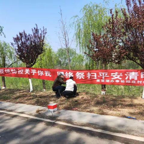 美里湖街道社会事务办公室开展“倡导文明祭扫 过平安清明”宣传活动