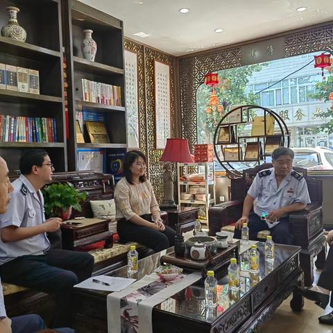 区税务局道德街税务所赴道德街街道调研综合治税工作