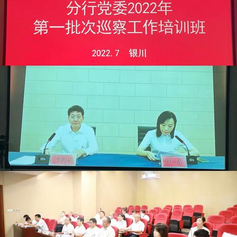 宁夏分行举办2022年第一批次巡察工作培训班