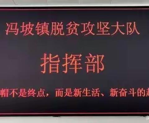 冯坡镇2021年开展防止返贫致贫监测和帮扶集中排查工作会议