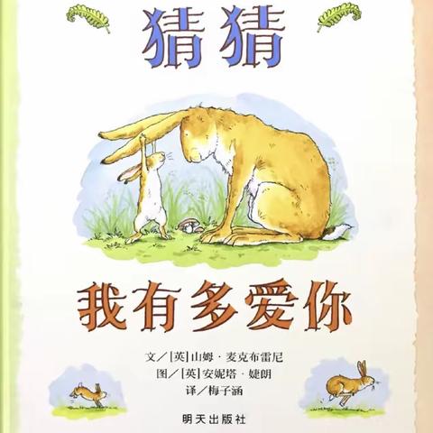 【线上故事会】艾薇幼儿园小班好书推荐——猜猜我有多爱你