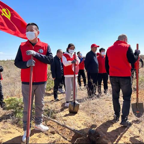 履行植树义务，共建生态定边———定边县城市创建工作服务中心十里沙义务植树点开展爱绿护绿植树活动