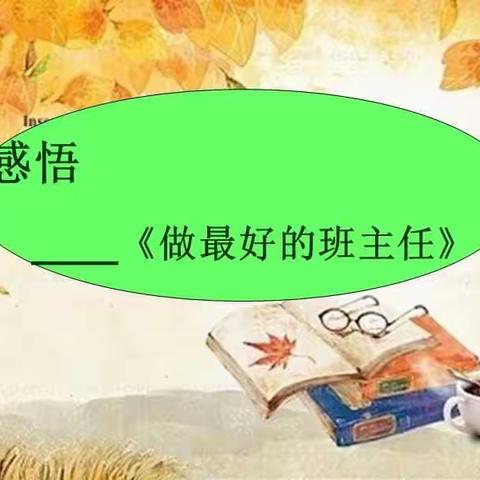 《做最好的班主任》读后感