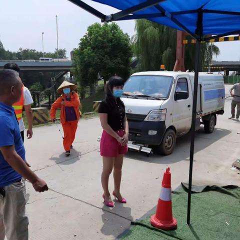 四台社区（集团公司）对永丰辖区防汛责任段哨棚进行防疫消杀