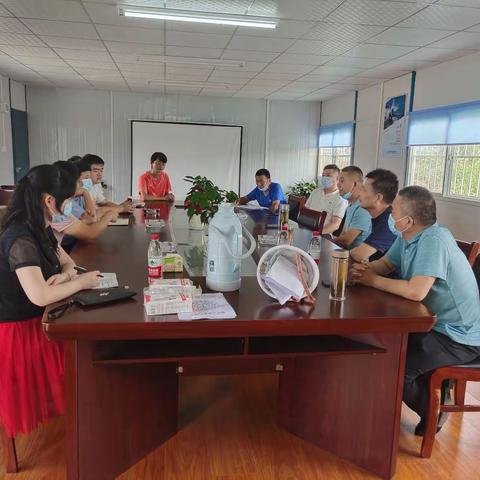 四台集团公司切实加强百年四台.汉川绿色智造园建筑工地疫情防控及高温天气安全生产工作