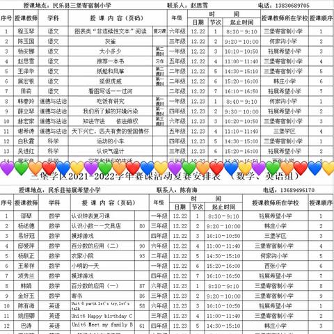 落实“双减”提效能•赛课评比展风采——民乐县三堡学区数学、英语组赛课活动纪实