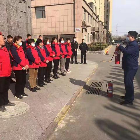 清平社区消防培训  安全意识记心间