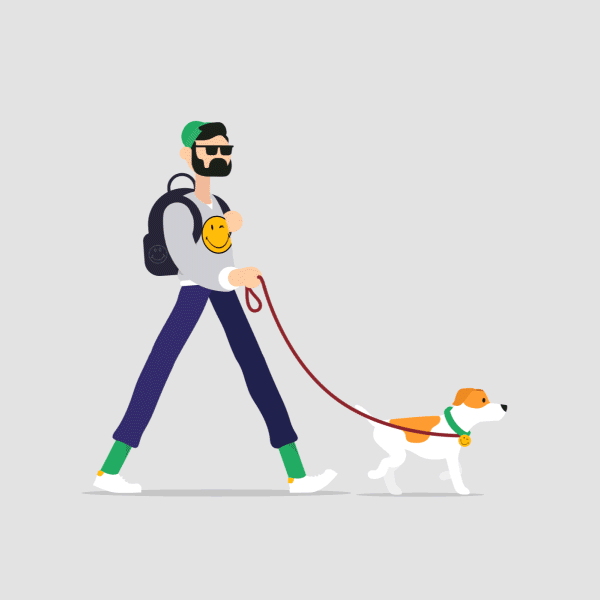 我想牵一只小狗