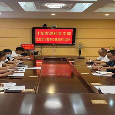 计划发展科党支部召开党史学习教育专题组织生活会