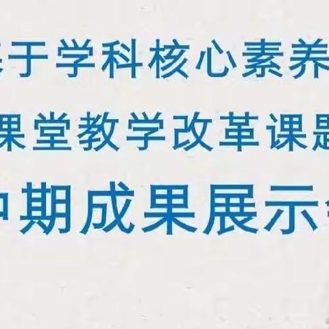 课题研究凝智慧，中期汇报展硕果——数学学科基于学科核心素养的课堂教学改革课题中期成果展示会