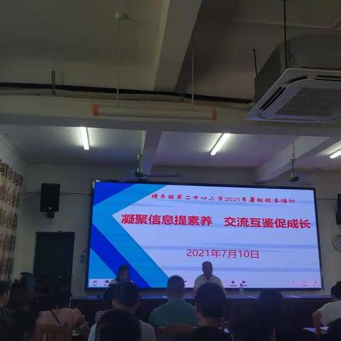 不负韶华，砥砺前行 ——樟木镇第二中心小学片区暑假校本培训