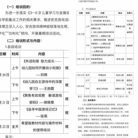 夯实素养共奋进 ——— 清河中心园2022年暑期幼儿教师培训