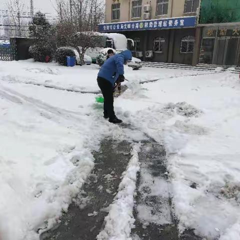 安置区大打扫雪活动