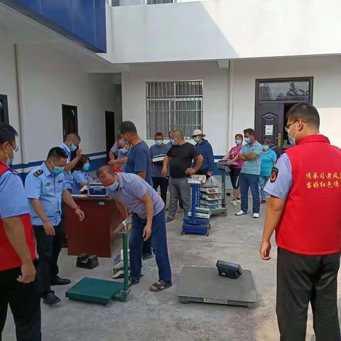 曹村所党支部开展“我为群众办实事”计量器具检定工作