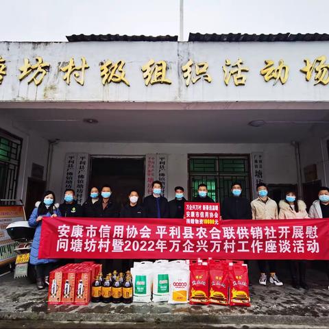 平利县农合联供销社到塘坊村开展工作