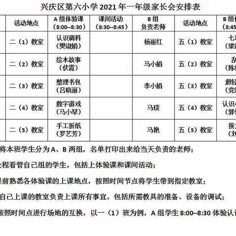 【唯美六小   德育篇】家校携手 静待花开——兴庆区第六小学湖滨分校一年级新生家长会暨“宝贝课程”活动