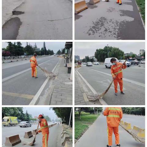 西沣路环境卫生大整治日报