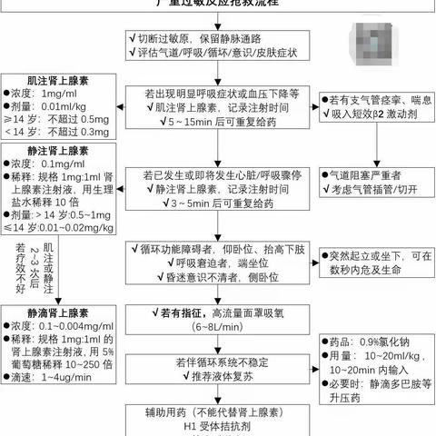 严重过敏反应抢救的正确流程