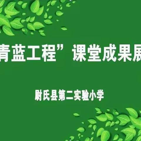 只此青蓝，执梦赴约​——第二实验小学“青蓝工程”课堂成果展示