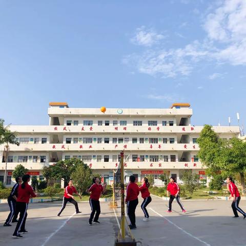 北通镇旱田小学庆“三八”妇女节气排球友谊赛完美收官