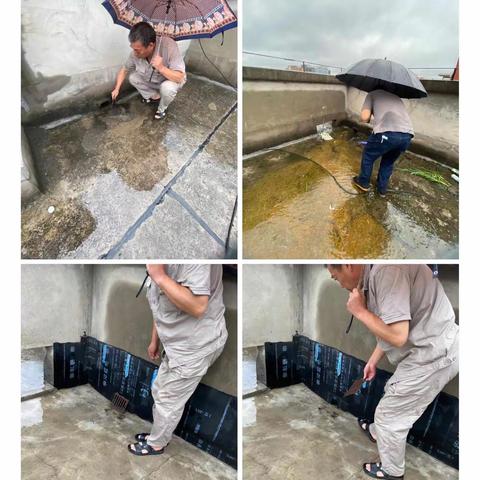 长延堡街道电视塔社区澳城大道防汛工作检查