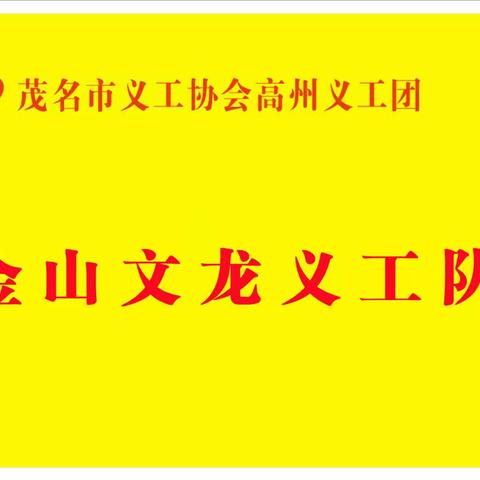 高州市金山街道办事处公益队伍再添乡村生力军！
