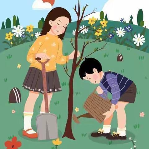 3.12日植树节——创造绿色，拥抱绿色，白团镇樊庄小学