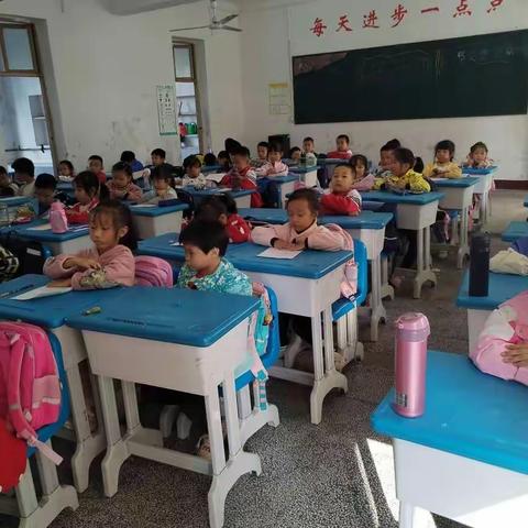 荷叶塘小学书法6班，今日学习基本笔画竖