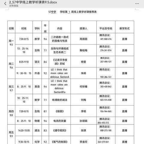 线上教研凝合力，携手共进促升华—五十七中数学组线上备课教研纪实